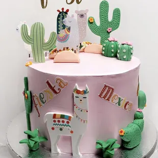 Let's Fiesta cake/vanilla cake/Dulce de leche