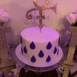a cake with an ankh on top