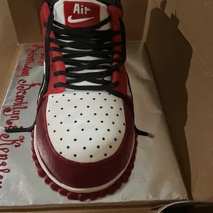 Sneaker birthday cake