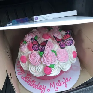 a birthday cake in a box