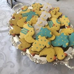 Baby Shower cookies - rubber ducky theme