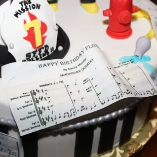 a fireman's birthday cake