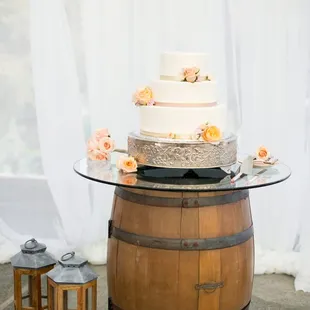 Our wedding cake presentation!