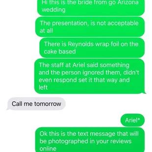 The baker could not care any less...