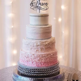 a three tiered cake