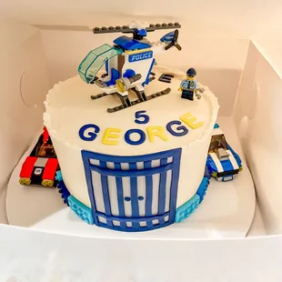 Lego police cake