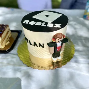 a cake with a man on it