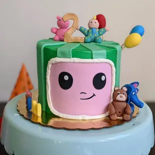 Cocomelon themed cake