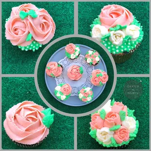 Floral cupcakes