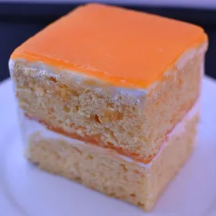 Mango cake by the slice