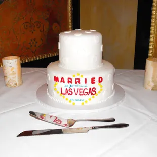 a wedding cake