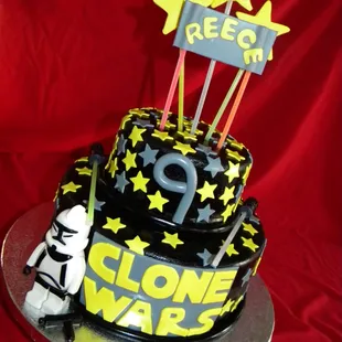 a star wars themed cake