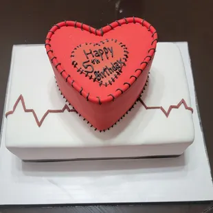 Open Heart surgery cake Survivor anniversary cake