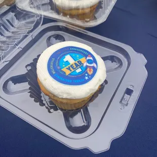 Cupcake with custom logo!