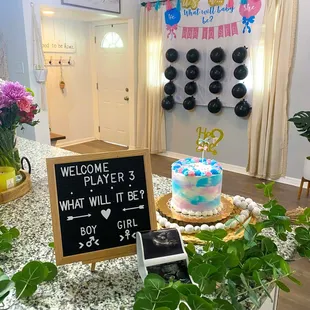 a welcome sign for a boy&apos;s first birthday