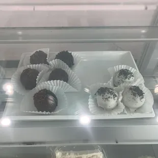 a variety of desserts