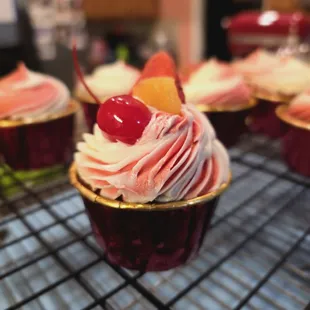 Jamaican Rum Punch Cupcakes