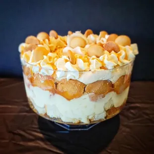 Salted Caramel Banana Pudding with Whiskey