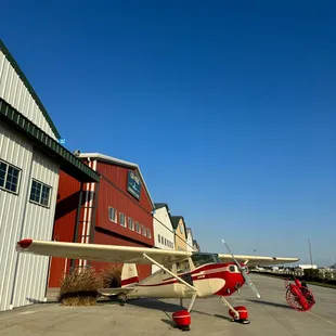 View of one of the planes we had on display.