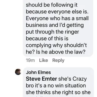 The owner calling me crazy after he asked the public and the motorcross community how we felt about the topic.