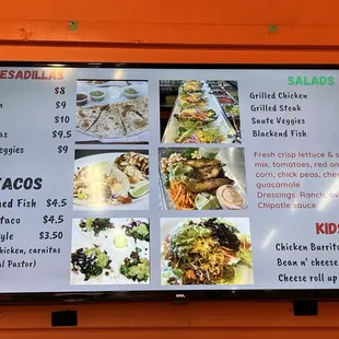 Menu 1 as of 4.14.2024