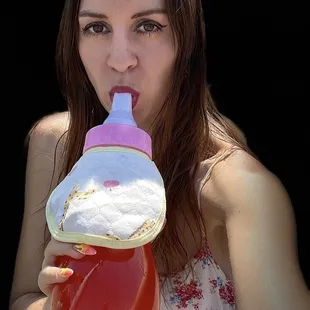 Strawberry Peach from Big Baby Bottle At Foodieland Sac!