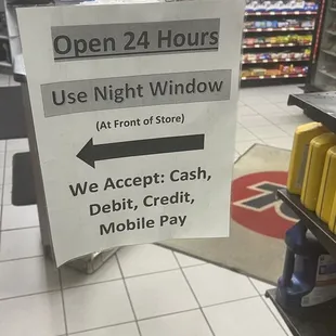 open 24 hours use night window