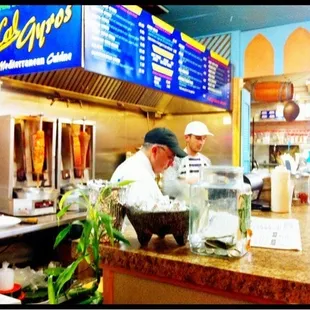 sushi and sashimi, interior