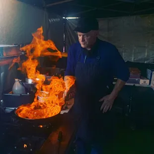 Cooking at The Jim Henson Company Lot