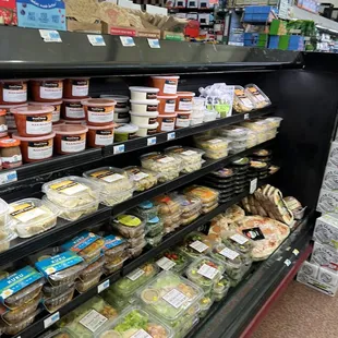 a variety of food items