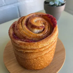Raspberry Lychee Kouign Amann
