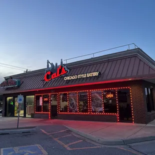 the outside of the restaurant