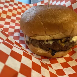 Swiss Mushroom Burger Meal