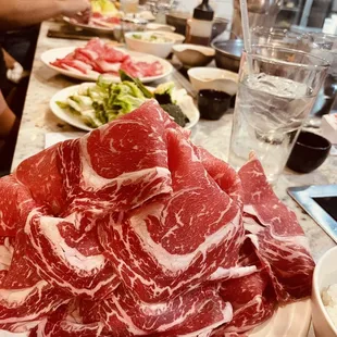 a pile of meat on a plate