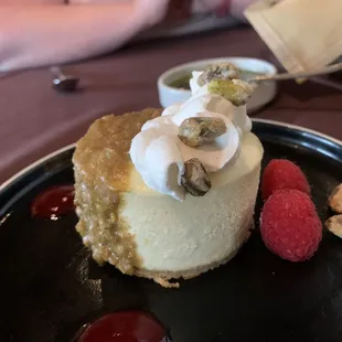 Pistachio cheesecake