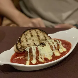 Mozzarella Stuffed Meatballs