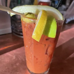 Bloody Mary made from scratch, beautiful!