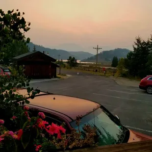 outside