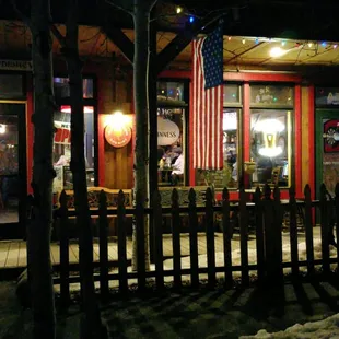 outside
