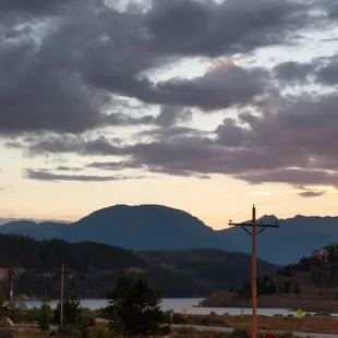 Beautiful sunset view from the restaurant