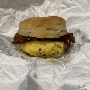 Biscuit sandwich - a little small, but pretty tasty!