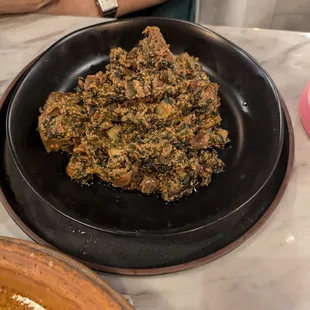 Egusi (spinach stew)