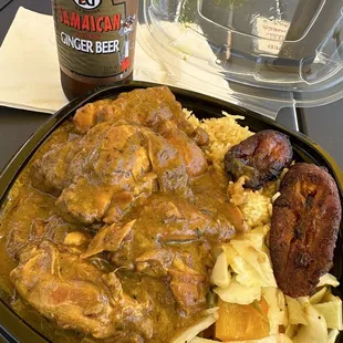 Curry Chicken lunch plate