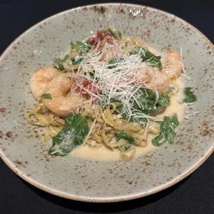 Taglierini Pepati Con Gamberi