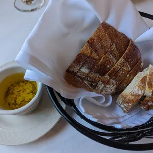 Complimentary Bread &amp; Olive Oil.