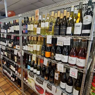 Wines sold here as well.