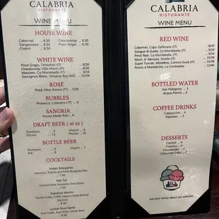 Drink Menu