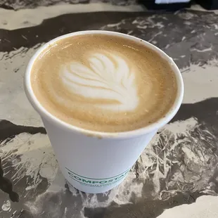 Latte with Pilonsillo Syrup