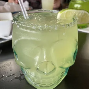 This was a killer Margarita (and appropriately served!)