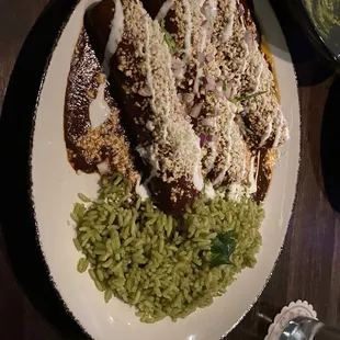 Chicken Mole Enchiladas